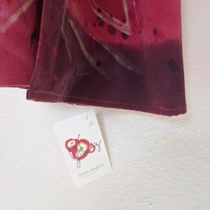 John Venezia Handpainted  Silk Scarf